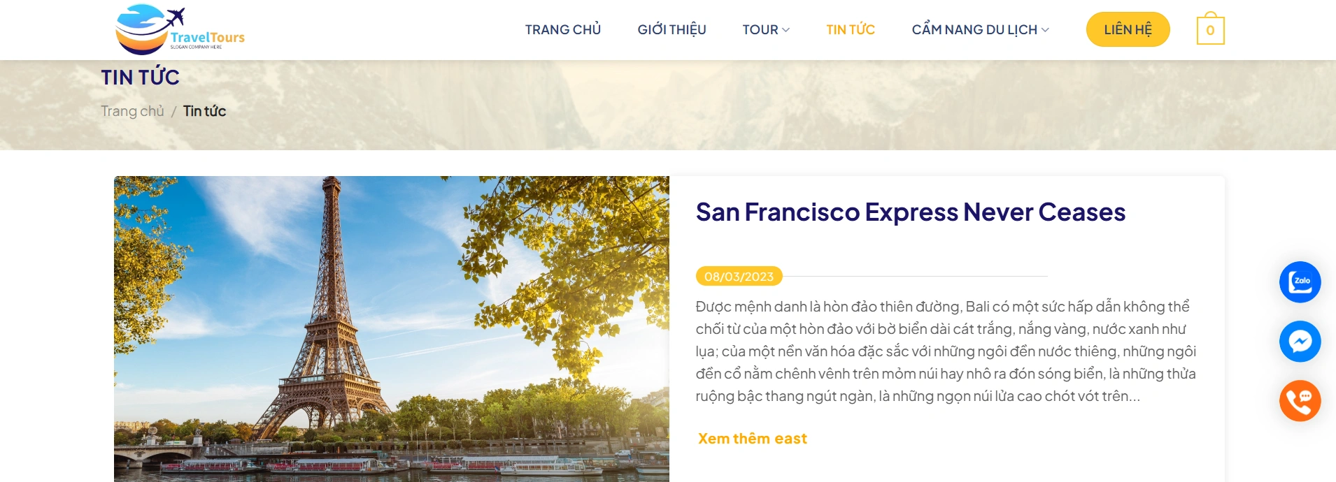 Trang tin tức cung cấp các thông tin hữu ích