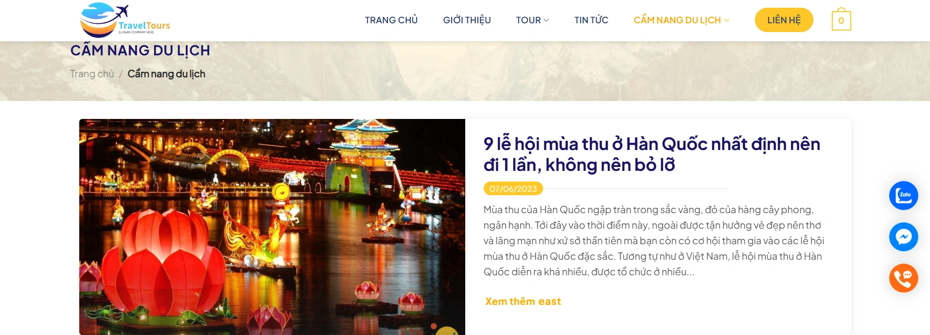 Cung cấp cẩm nang du lịch cho khách hàng
