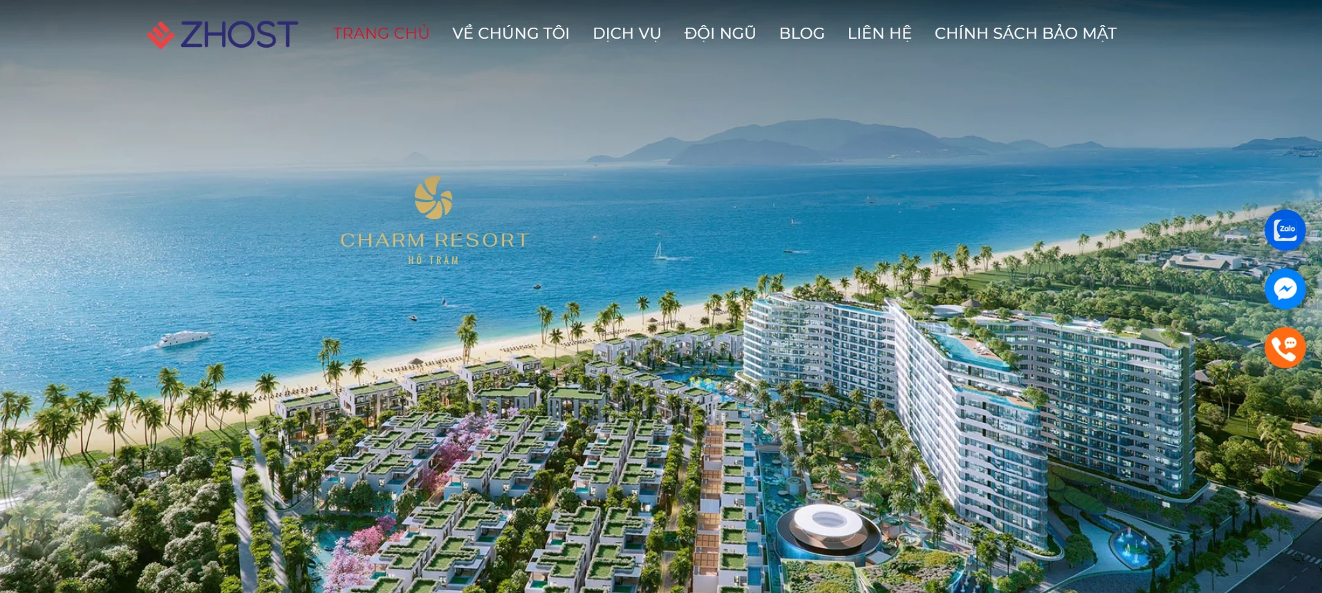 Giao diện trang chủ website hiện đại, chuyên nghiệp
