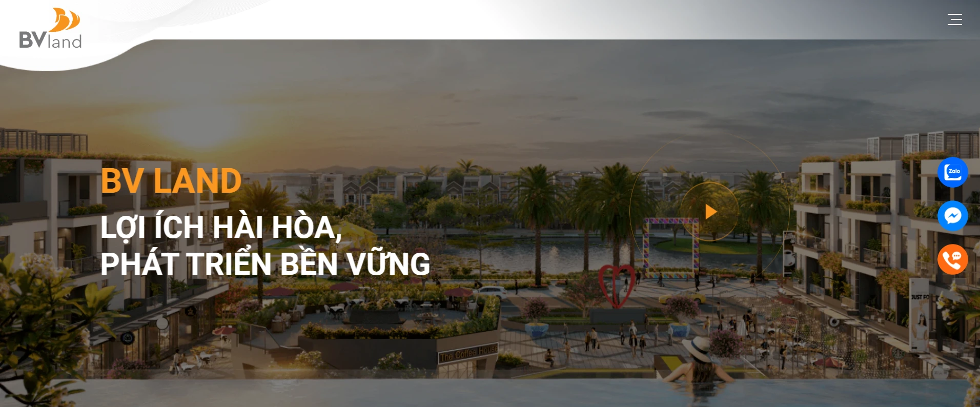 Giao diện website BVLand