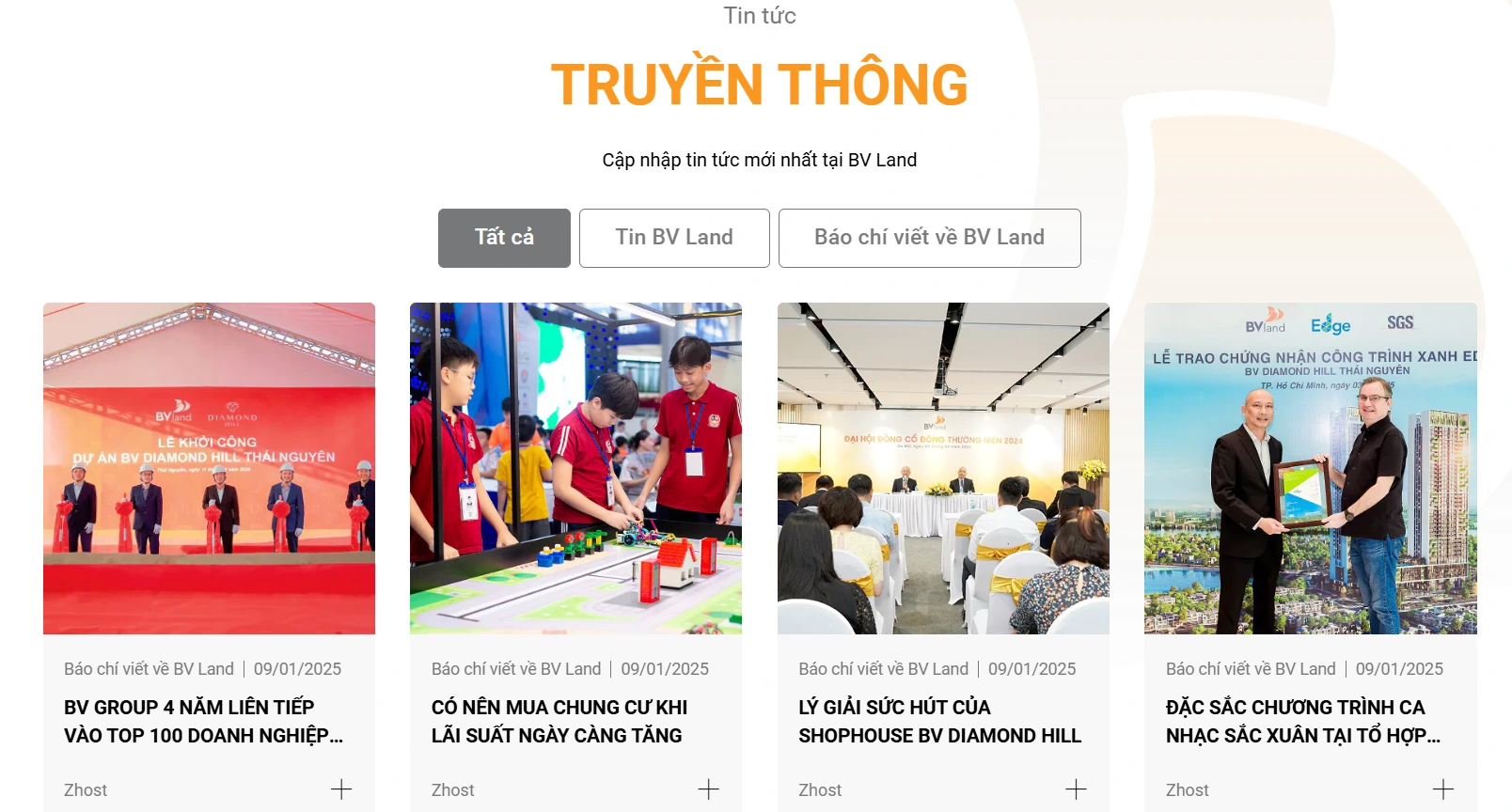 Tích hợp thông tin blog cập nhật thường xuyên, minh bạch