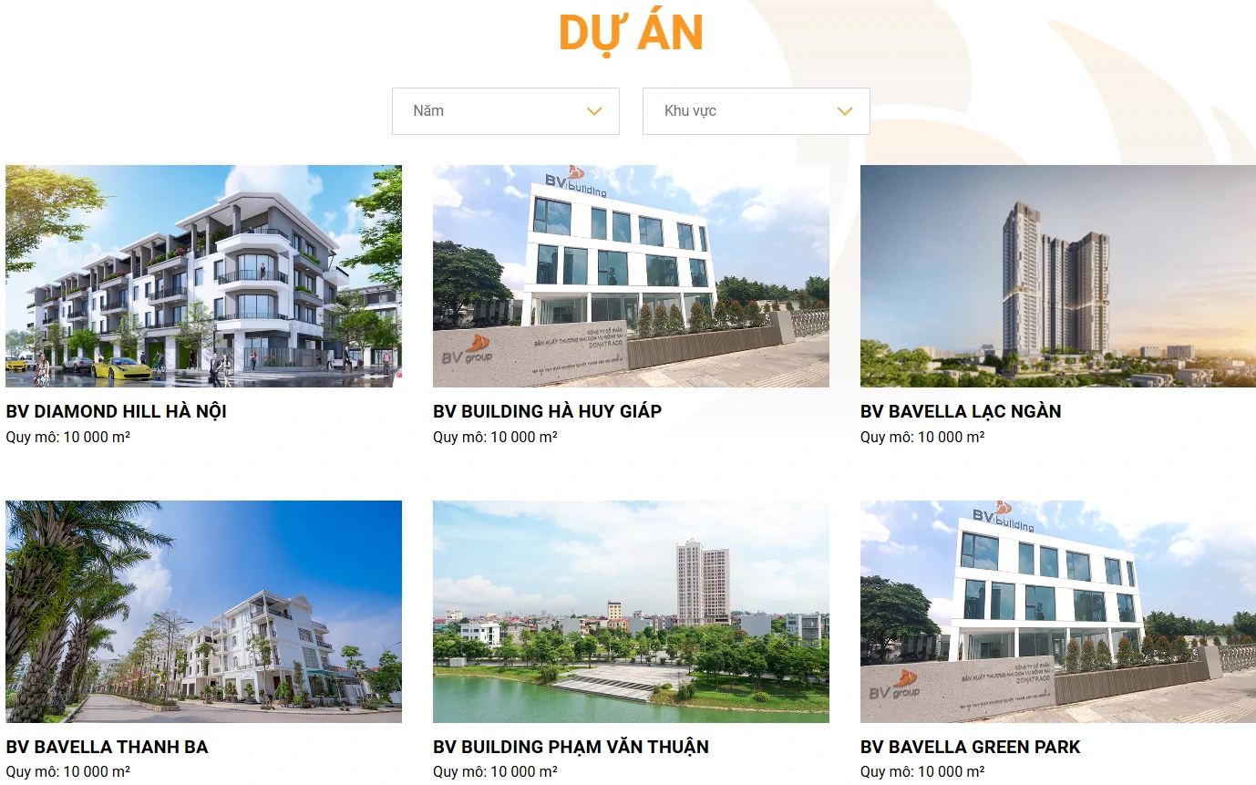 Dự án nổi bật của doanh nghiệp