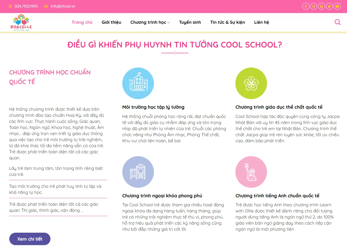 Tích hợp tính năng đồng hành cùng phụ huynh