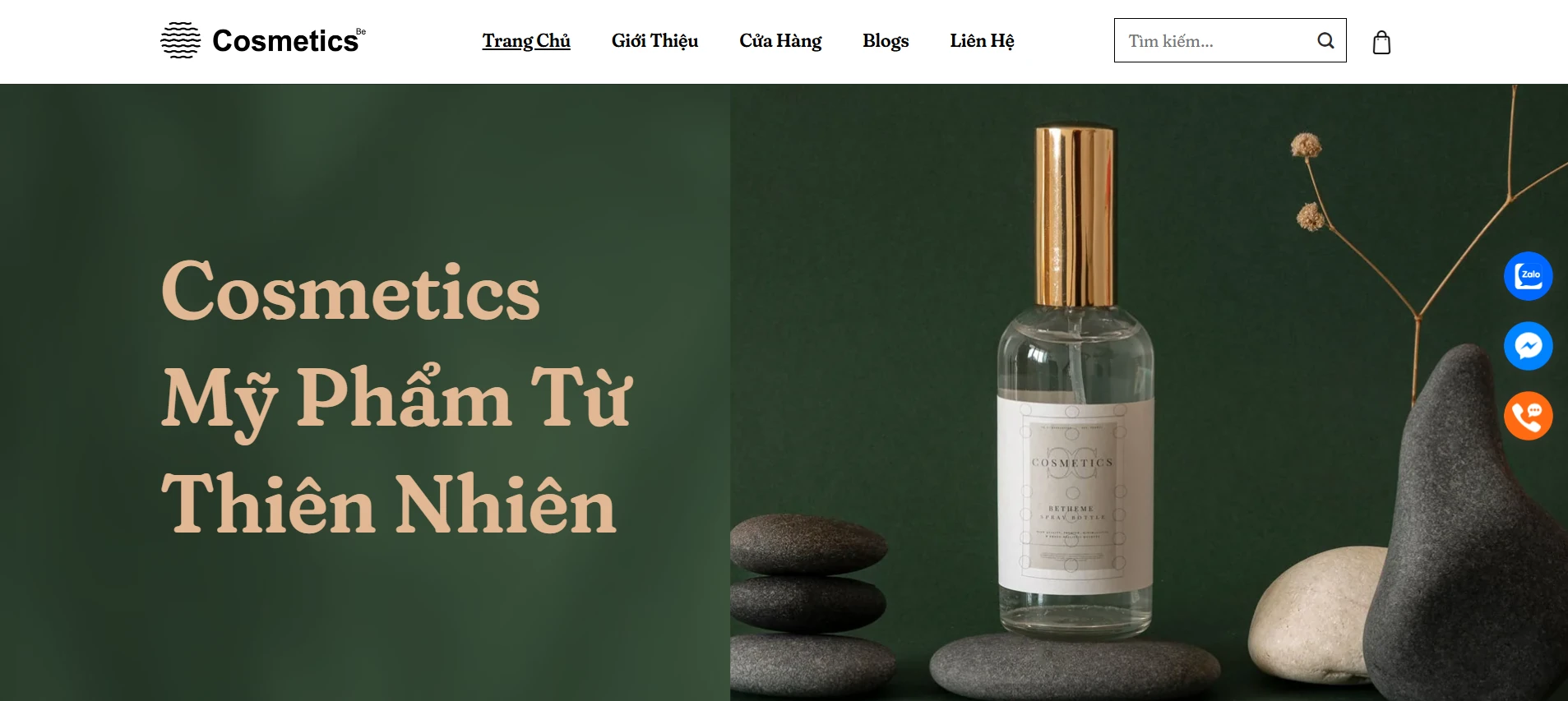 Giao diện trang chủ - Tinh tế, truyền cảm hứng
