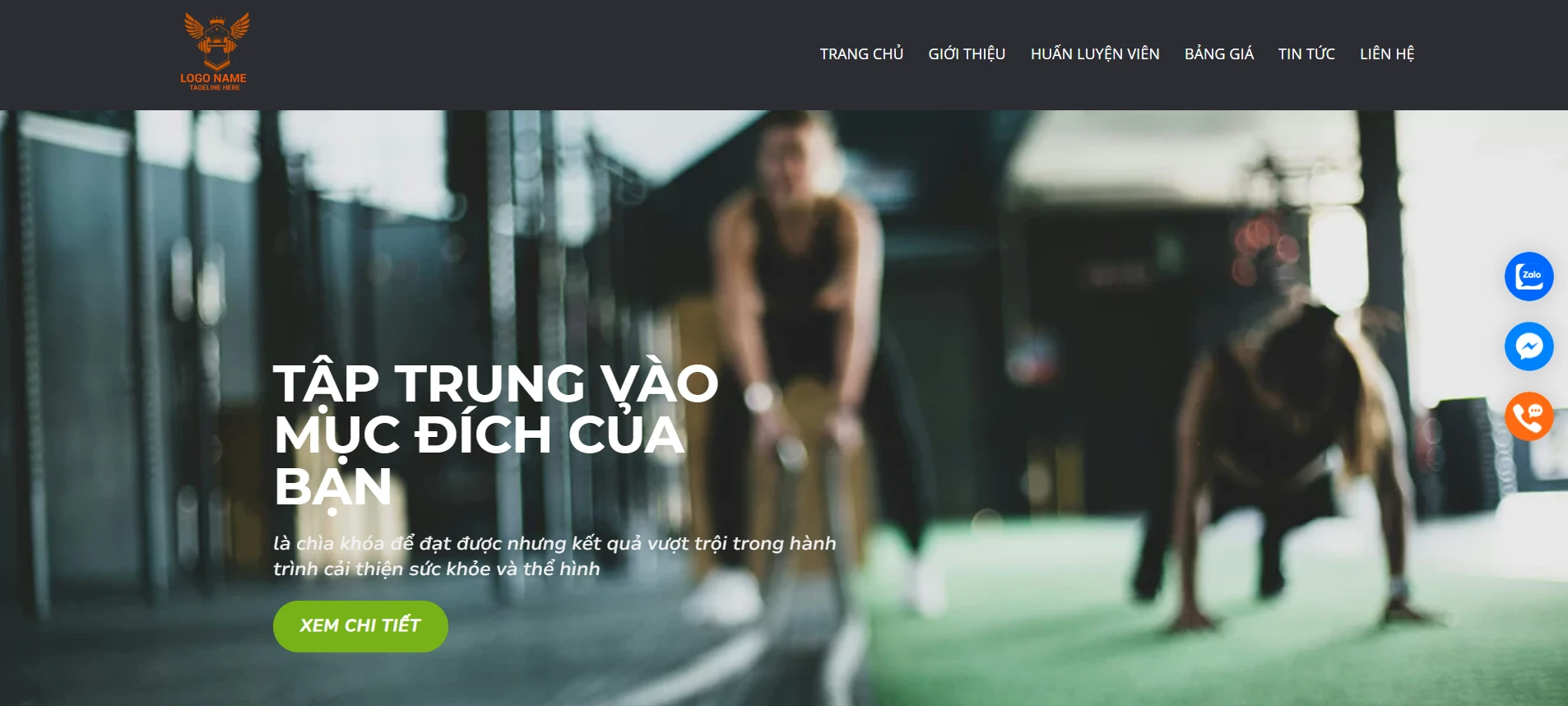 Giao diện website thiết kế hiện đại, chuyên nghiệp: