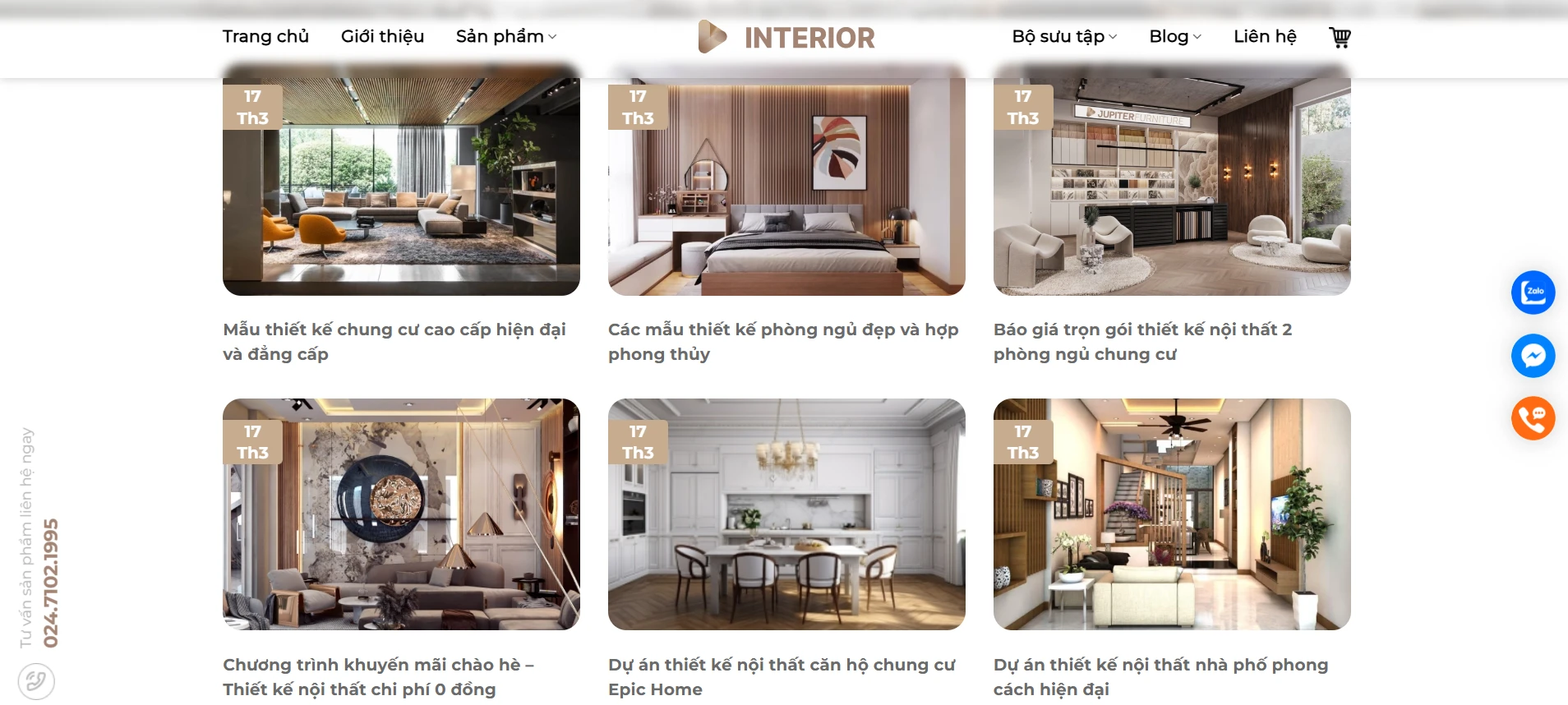 Trang tin tức cung cấp những thông tin liên quan đến sản phẩm/ dịch vụ