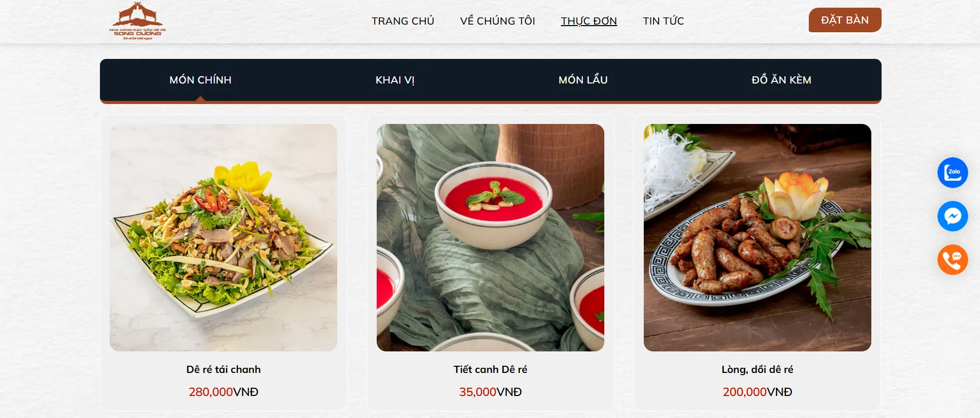 Tích hợp chức năng lọc nhanh theo danh mục