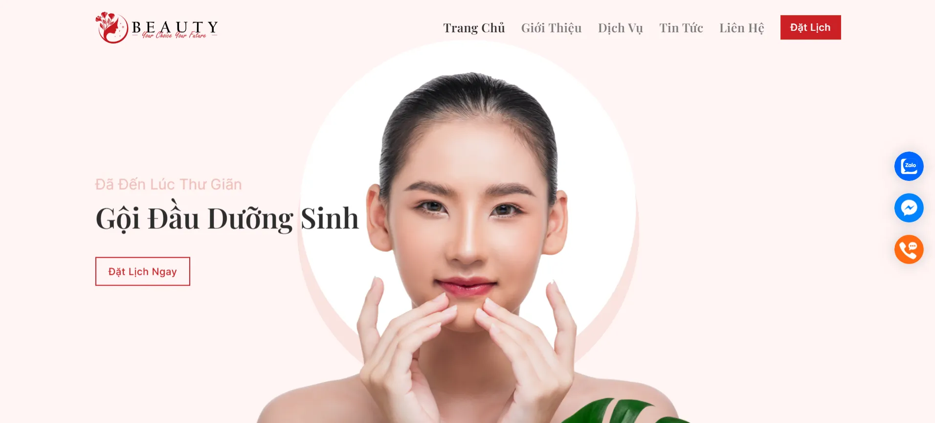 Trang chủ đẹp mắt, gây ấn tượng