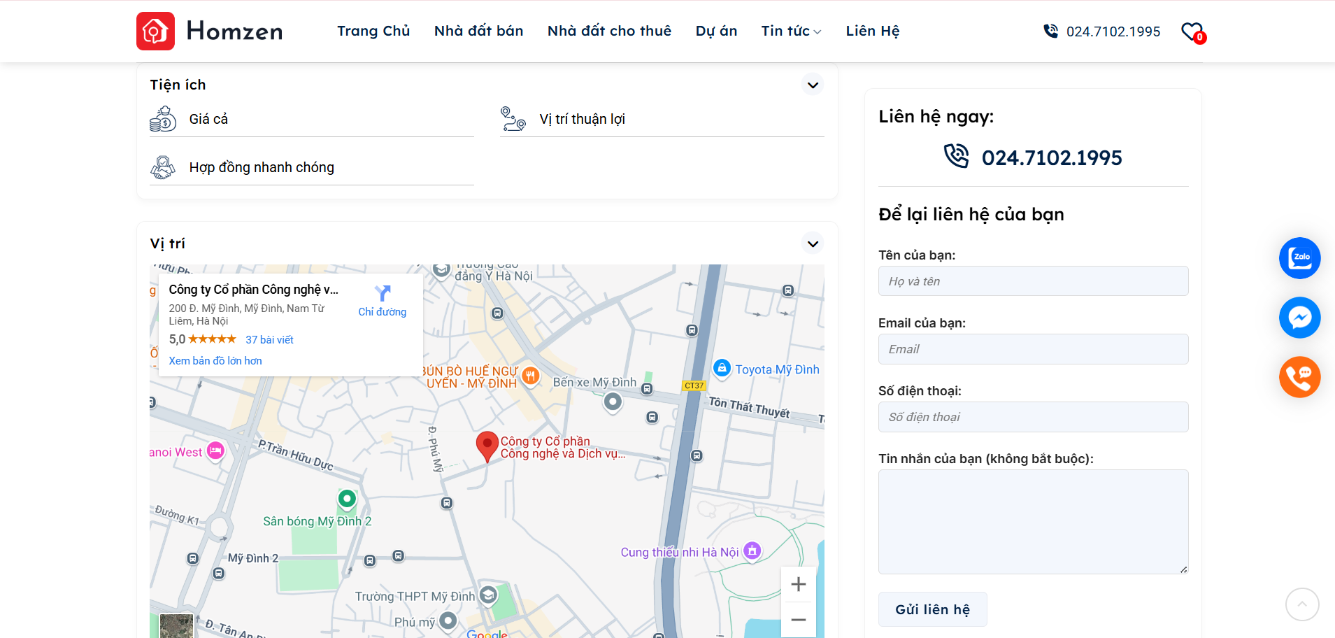 Tích hợp vị trí chính xác