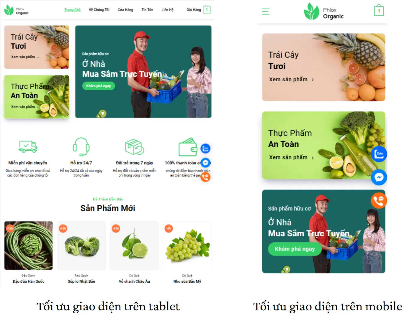Responsive tối ưu trên mọi thiết bị