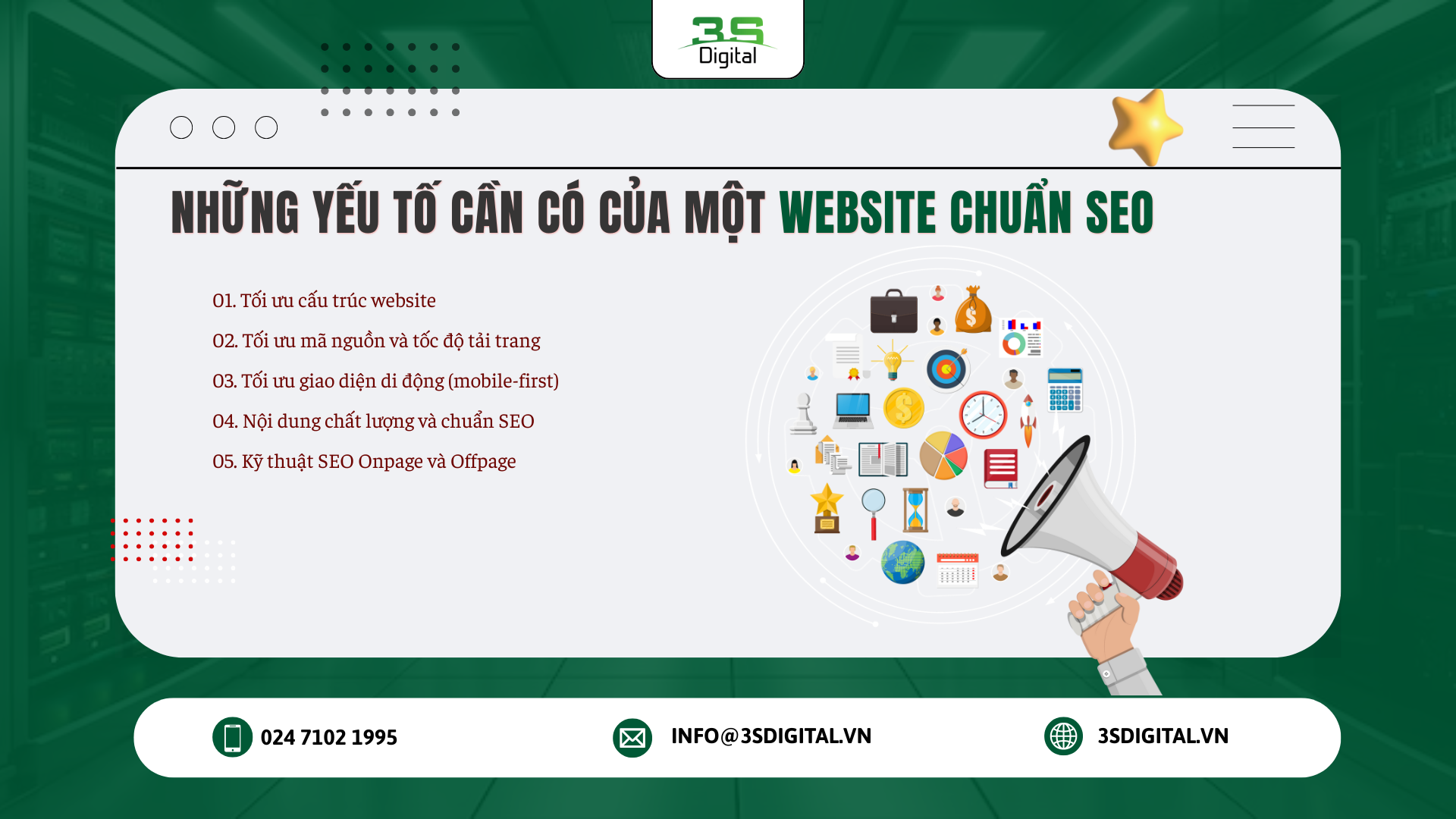 Những yếu tố cần có của một website chuẩn SEO
