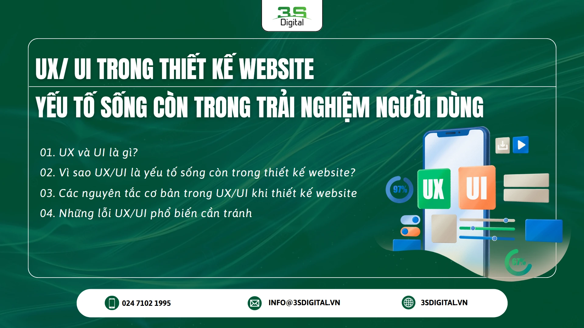 UX/ UI TRONG THIẾT KẾ WEBSITE - YẾU TỐ SỐNG CÒN TRONG TRẢI NGHIỆM NGƯỜI DÙNG
